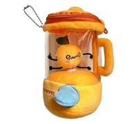 Ujjdwiurgh Rotating Fruit Juicer Stuffed Toy and Keychain, Drawstring Backpack Decor, Plush Juicer Toy Gift B