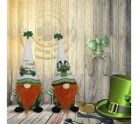 Ujjdwiurgh 'S Day Gnomes Doll Saint Patricks Green Faceless Doll Decor Pendant Home Decoration-A Easy to Use 28 X 14CM
