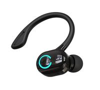 Ujjdwiurgh S10 Earphone Wireless Bluetooth 5.2 Earphone Ear-Mounted HIFI Stereo Voice Control Earphones IPX with Microphone,Black