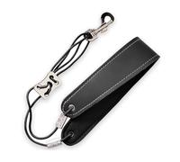 Ujjdwiurgh Saxophone Neck Strap Adjustable Clarinet Neck Band Soft Leather Padded Saxophone Strap for Alto and Tenor Saxophone