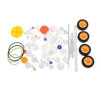 Ujjdwiurgh Scientific Experiment Model Package Parts DIY Car Gear Set Robot RC Airplane Wheels Axles Tires Kits 78Pcs