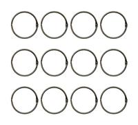 Ujjdwiurgh Shower Curtain Rings Rust Proof Hooks Anti-Drop Round Shower Rings, for Curtain,Antique Cyan