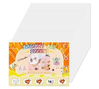 Ujjdwiurgh Shrinky Art Paper, 18Pcs Shrink Paper Sheets Shrink Plastic Film for Keychains and Kids - Art Craft Marking