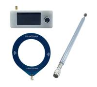 Ujjdwiurgh SI4732 0.5-108mhz Portable Radio with2pcs Antenna All Band Radio Receiver HF SW MW VHF Pocket Mini Radio White