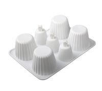Ujjdwiurgh Silicone Coffee Cup Shaped Cake Mould - Chocolate Mousse & Dessert Baking Tool for Kitchen,Silicone Mould A