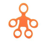 Ujjdwiurgh Silicone Humanoid Finger Tensioner Ring Tension Ring Stretcher Rehabilitation Exercise Compression and Decompression Training Device Orange