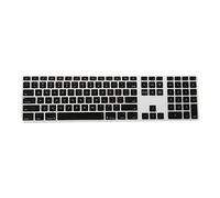 Ujjdwiurgh Silicone Thin Keyboard Skin Cover Protector With Numeric Keypad For Black