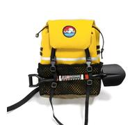 Ujjdwiurgh Simulation Backpack Shovel Storage Bag Luggage Bag Handbag Decoration for 1/8 1/10 RC Crawler Car, Easy to Use Yellow Bag+Shovel