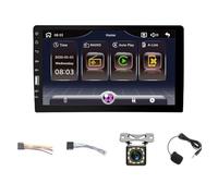 Ujjdwiurgh Single Din Car Stereo Carplay Android Auto Car Multimedia Player Car Audio Receivers with Backup Camera Supports FM/AM Radio Mirror Link SWC