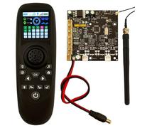 Ujjdwiurgh Single-Hand Remote Controller 6-12V Receiver Board TXG4 1.54Inch Colored Screen Display Black Plastic for RC Bait Boat