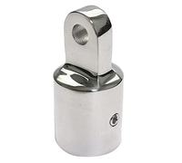 Ujjdwiurgh Single Screw 316 Stainless Steel 20mm Eye End Cap Bimini Top Hardware Marine Boat Yacht External Eye End Canopy Tube End