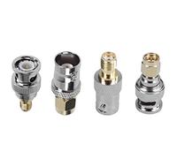 Ujjdwiurgh SMA to BNC Kits Coaxial Adapter Male Female Coax Connector 4 Pieces