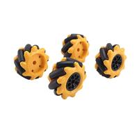 Ujjdwiurgh Smart Robot Car Kit Four-Wheel Smart Mecanum Wheel Single-Layer Aluminum Alloy Car Chassis DIY Assembly Kit Car Replacement