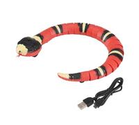 Ujjdwiurgh Smart Sensing Snake Toy,Cat Interactive Toys USB Rechargeable Realistic Simulation Electric Snake Toy
