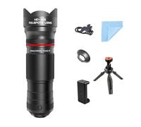 Ujjdwiurgh Smartphone Telephoto Lens 40X Zoom with Tripod-Ideal Use in for Hiking, Camping, Wildlife Observation& Moon Photography B