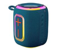 Ujjdwiurgh Sound Receiving Function Portable Bluetooth Speaker IPX5 Waterproof RGB Colorful Light Support USB/TF Card/AUX Playback Blue
