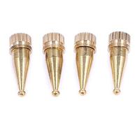 Ujjdwiurgh Speaker Spikes for Hi-Fi Feet, Speaker Stands, Copper M8 Thread,36.2mm(H) 4Pcs