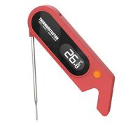 Ujjdwiurgh Stainless Steel BBQ Food Meat Digital Thermometer Instant Reading Kitchen Cooking Digital Meat Thermometer Red