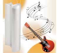 Ujjdwiurgh Stainless Steel Guitar Slide Tone Bar for Dobro, Lap Steel Guitar, Hawaiian Guitar, Electric Guitar Accessories,Silver