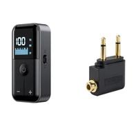 Ujjdwiurgh Stereo Music LED Display Adapter 4 in 1 Bluetooth 5.4 Audio Receiver Transmitter 3.5MM AUX TF Card with Mic