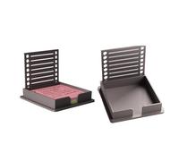 Ujjdwiurgh Sticky Note Holder with Stencil, Sticky Note Dispenser Compatible with Note, Note Organizer for Note Pad,C