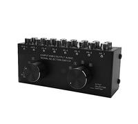 Ujjdwiurgh Switcher 6 in 2 Out or 2 in 6 Out Headphone Speaker Switcher Stereo Signal Selection Switcher, Interface Adopts Design Manual Switch