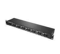Ujjdwiurgh T8 Multi-Function 8-Channel Audio Isolator 1U Rack Mounted XLR 6.35mm Audio Isolator Eliminates Current