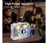 Ujjdwiurgh Transparent Shell Portable Cassette Tape Player Recorder USB Cassette Capture to MP3 Conversion to U Disk Tape Music Player