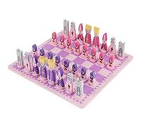 Ujjdwiurgh Travel Chess Set with Chess Board Educational Toys for Kids and Adults Pink