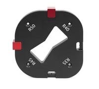 Ujjdwiurgh Trimming Machine Cutting Fillet Template R-Angle Arc Template Woodworking Electric Router Slotting Wardrobe Tool R35-R50