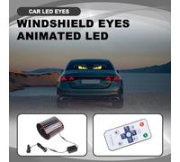 Ujjdwiurgh Truck Devil Eye LED Matrix Pixel Panel Soft Foldable Lighting Graffiti Scrolling Stick Up Text Board Windshield 59inch