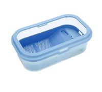 Ujjdwiurgh Turtle Tank for Home Use with Sun Terrace Fish Turtle Mixed Breeding Tank Reptile Aquarium Tank Blue Type