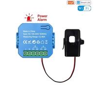 Ujjdwiurgh Tuya WiFi Smart Energy Meter Bidirectional with Transformer Clamp App Monitor Power 80A Support Alarm 1 Channel-1CT
