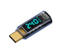 Ujjdwiurgh Type C to Type C OTG Adapter 240W USB4 Digital Display Charging Adapter 8K Video Transfer for Phone Tablet Clear Blue