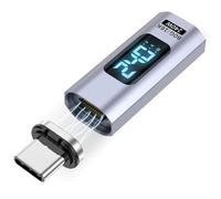 Ujjdwiurgh Type-C to USB-C 240W PD Fast Charging Magnetic USB-C Adapter 80Gbps 16K 60Hz USB4 Connector Straight