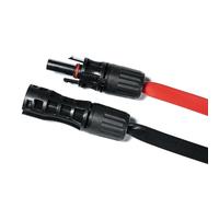 Ujjdwiurgh Ultra Flat Solar Flexible Cable 1M 1500V 90 Degree Bend Photovoltaic Extension Cord