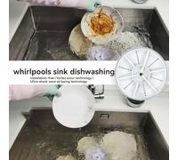 Ujjdwiurgh Ultrasonic Dish Washer Portable Mini Turbo Dishwasher, Vegetable Washing Machine Household Sink Dishwasher Device A