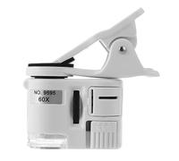Ujjdwiurgh Universal Mini Pocket Microscope With LED Light ABS Phone For Mobile Smartphones