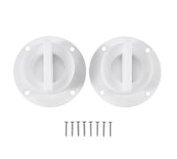 Ujjdwiurgh Universal White Nylon Marine Boat Transom Deck Mount Drain Scupper Valve Screw Cap Bung Stopper Replacement Accessories