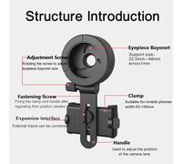 Ujjdwiurgh Upgrade Universal Cell Phone Adapter Mount Rotary Clip for Binocular Monocular Telescope
