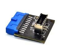 Ujjdwiurgh USB 3.0 Internal 20 Pin Header to USB 3.2 Type C Type E 19 Pin Front Adapter for PC Enthusiasts