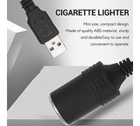 Ujjdwiurgh USB 5V To 12V Car Lighter Socket Power Female Converter Adapter Cable