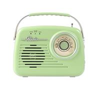 Ujjdwiurgh USB BT SD FM AUX Connectivity Bluetooth Radio Vintage Retro Multifunctional Design for Home and Office D