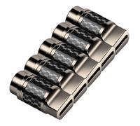 Ujjdwiurgh USB C Connector Type-C Conector with Chip ALC5686 DIY Headphone Plug Carbon Fiber Shell Electronics Earphones Jack 5pcs Type C Black Shell 5pcs