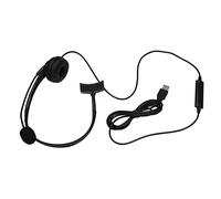 Ujjdwiurgh USB Call Center Headset with Noise Cancelling Mic Monaural Headphone for PC Home Office Phone Service Plug and Play