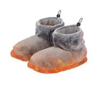 Ujjdwiurgh USB Heater Foot Shoes Winter Warm Snow Boots Comfortable Plush Warm Electric Slippers Feet Heated Shoes for Women Men
