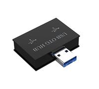 Ujjdwiurgh USB Hub Adapter Converter Male To Twin Charger Dual 2 Port for PC Computer Accessories USB 2.0 Splitter Hub 2 Ports,A