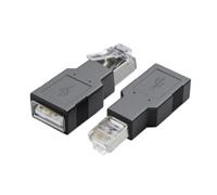 Ujjdwiurgh USB to RJ45 Ethernet Adapter 2Pcs 100Mbps for Routers Computer Networking Dongles