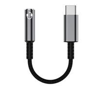 Ujjdwiurgh USB Type C to 3.5mm Earphone Jack Digital Audio Adapter Converter USB C to 3.5 mm Headphone Aux Cable Grey