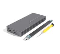 Ujjdwiurgh USB4.0 40Gbps NVMe SSD Case M. 2 to USB4.0 Adapter SSD Enclosure for M. 2 NVME PCIE Built-in Cooling Vest Aluminum Case